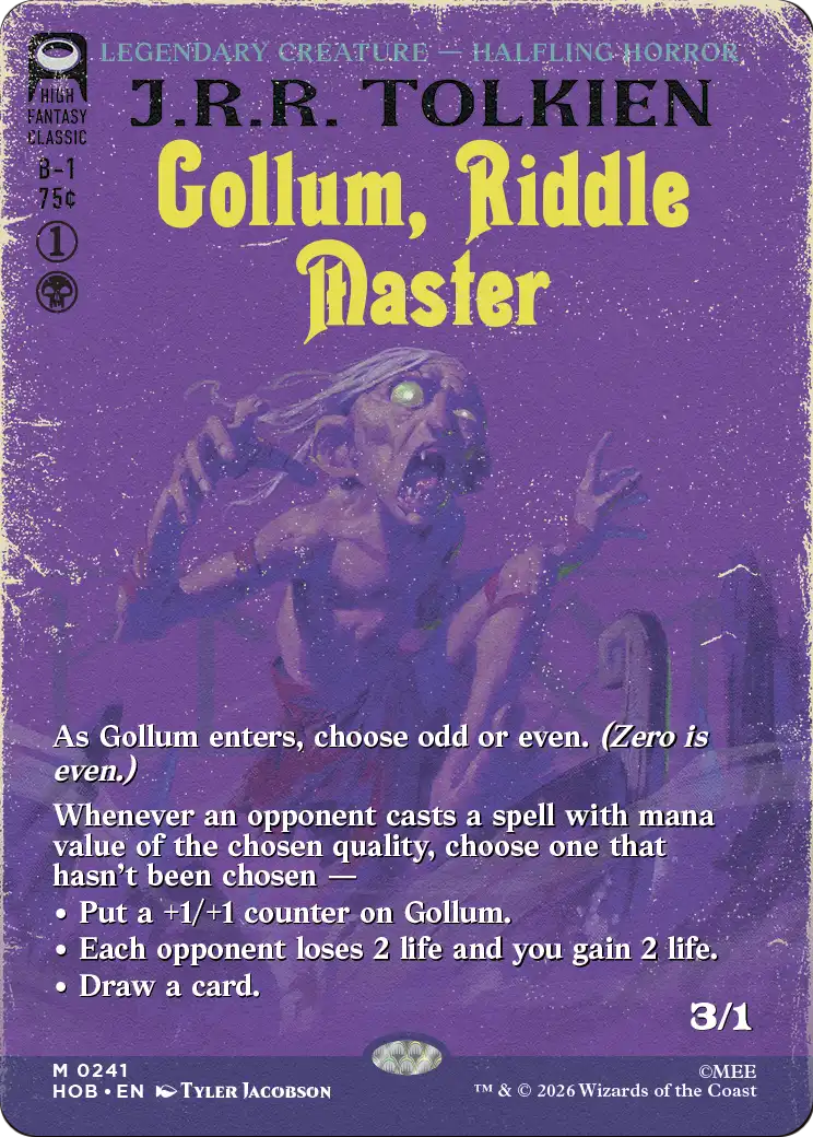 Gollum, Riddle Master (Borderless) [The Hobbit] | Mega City Incorporated