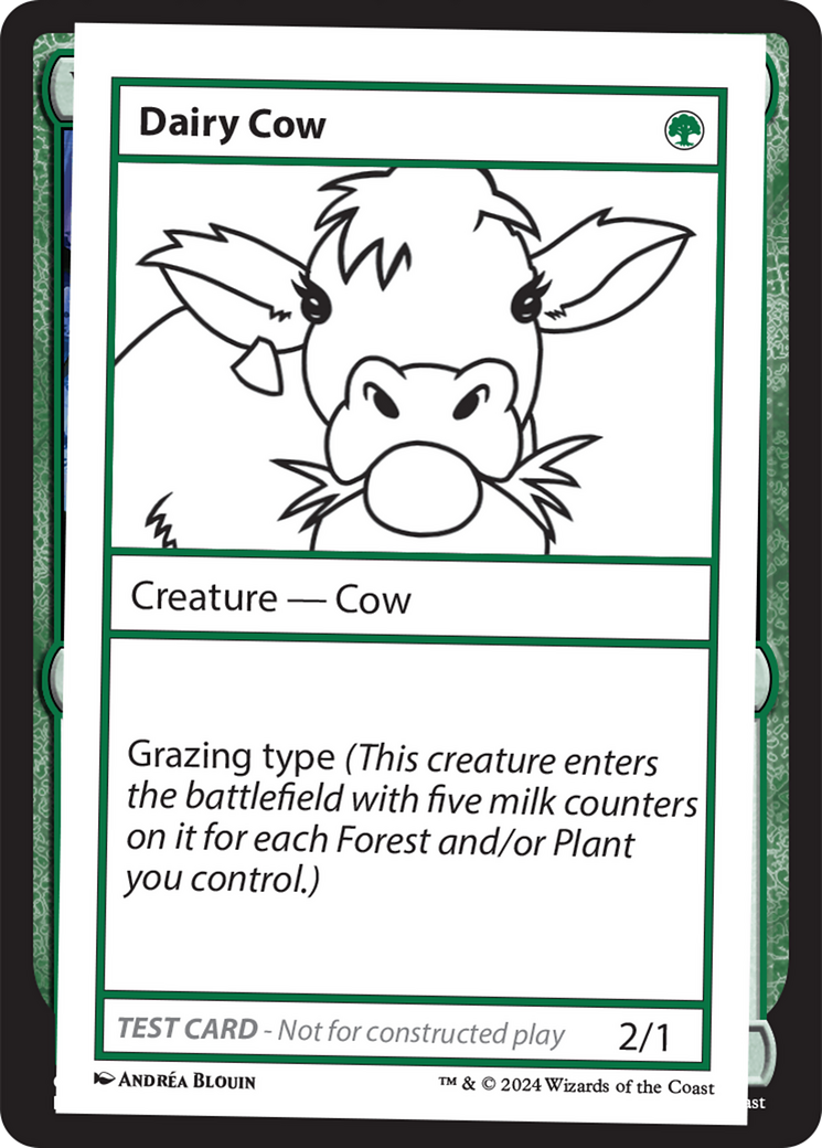 Dairy Cow [Mystery Booster 2 Playtest Cards] | Mega City Incorporated