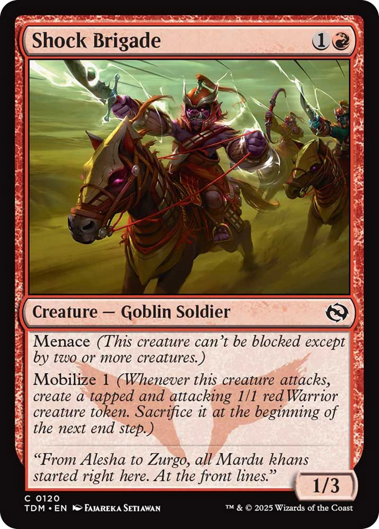 Shock Brigade [Tarkir: Dragonstorm] | Mega City Incorporated