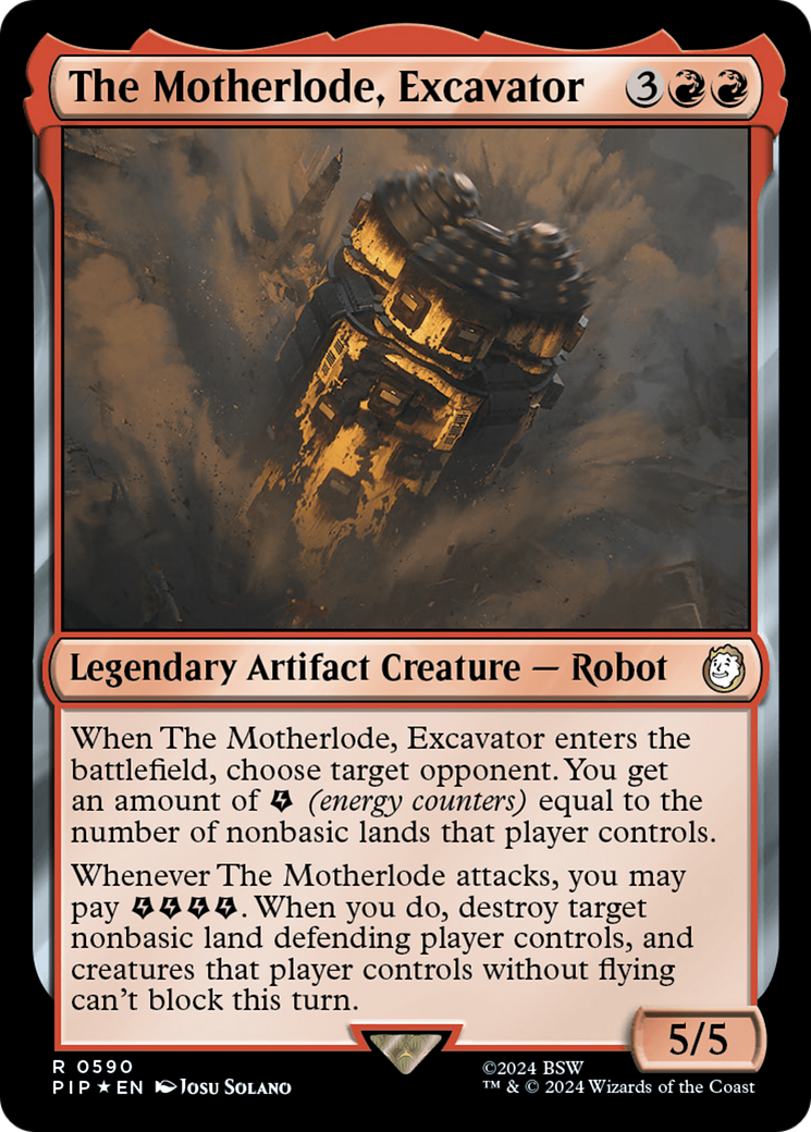 The Motherlode, Excavator (Surge Foil) [Fallout] | Mega City Incorporated