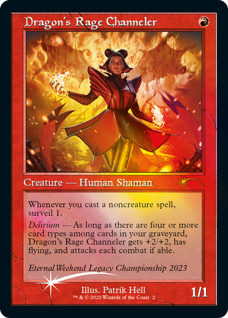 Dragon's Rage Channeler (Retro Frame) [MagicFest 2023] | Mega City Incorporated
