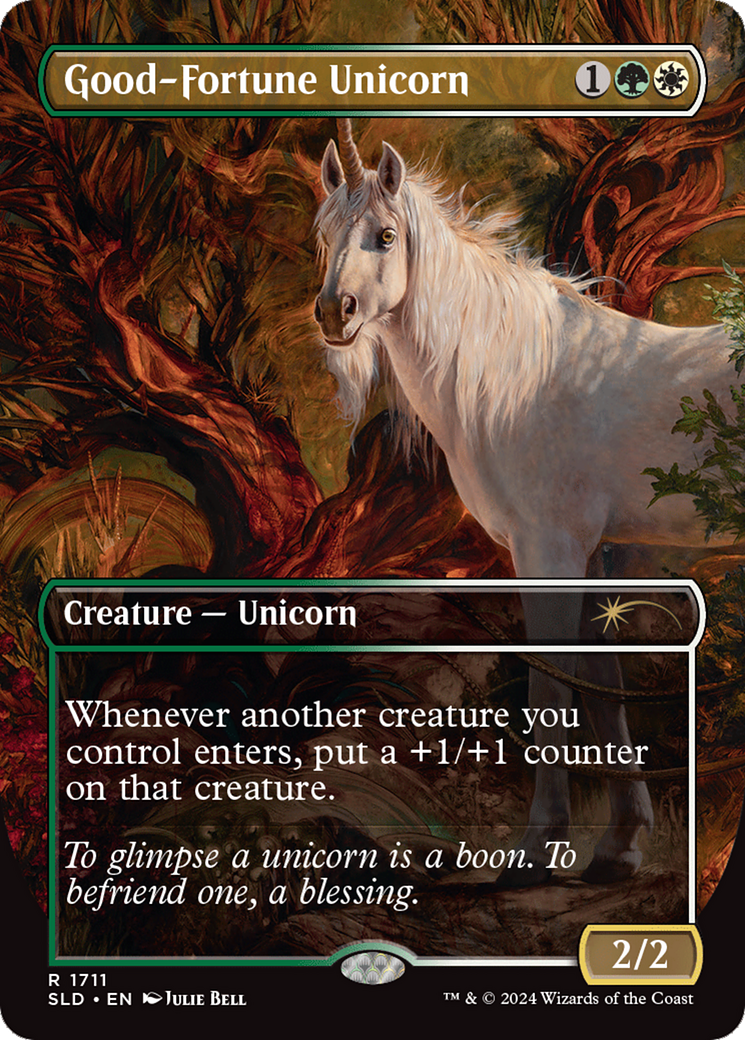 Good-Fortune Unicorn (Rainbow Foil) [Secret Lair Drop Series] | Mega City Incorporated