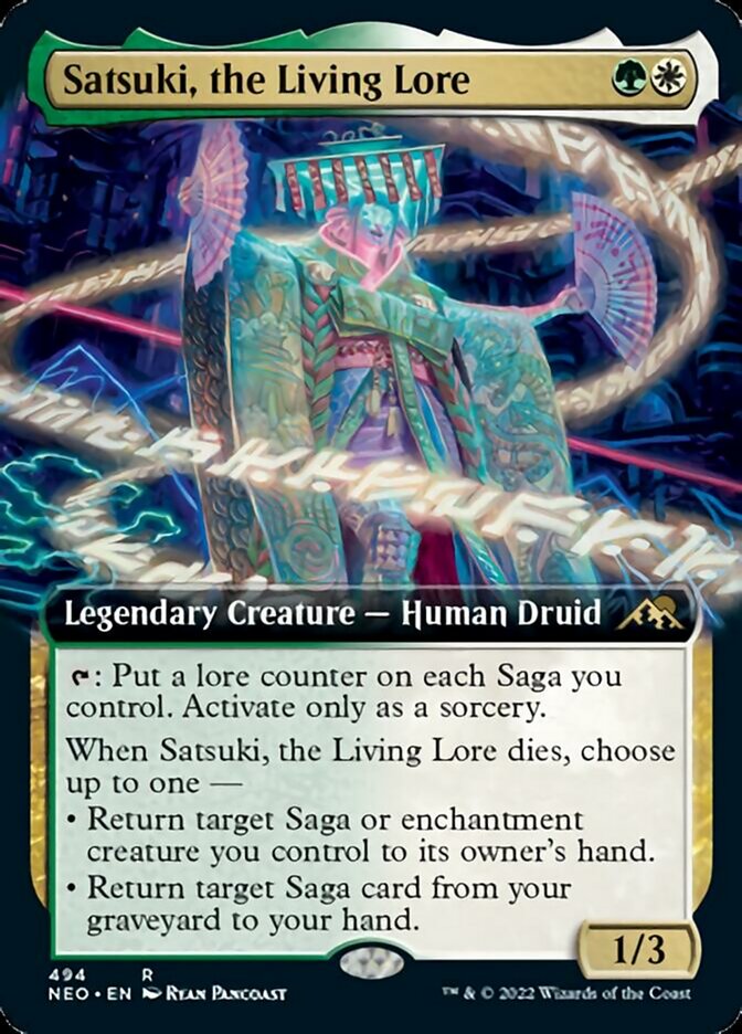 Satsuki, the Living Lore (Extended Art) [Kamigawa: Neon Dynasty] | Mega City Incorporated