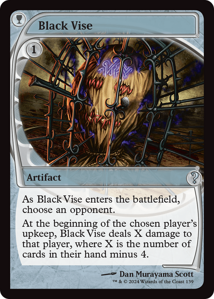 Black Vise (Future Sight) [Mystery Booster 2] | Mega City Incorporated