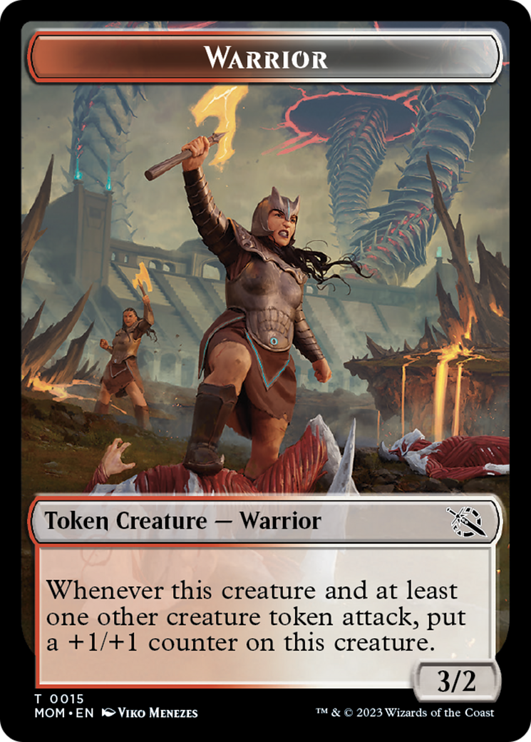 Warrior // Vampire Double-Sided Token [March of the Machine Tokens] | Mega City Incorporated