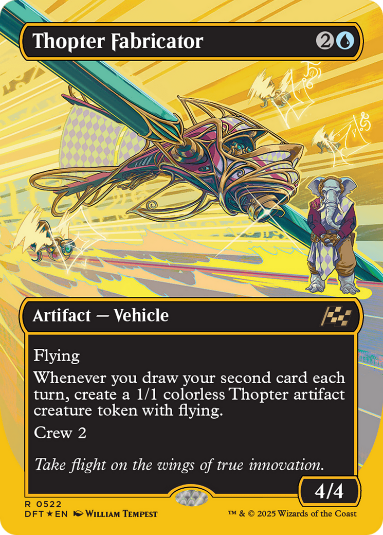 Thopter Fabricator (Borderless) (First-Place Foil) [Aetherdrift] | Mega City Incorporated