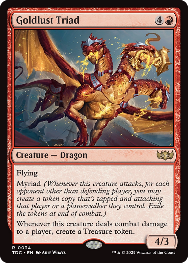 Goldlust Triad [Tarkir: Dragonstorm Commander] | Mega City Incorporated
