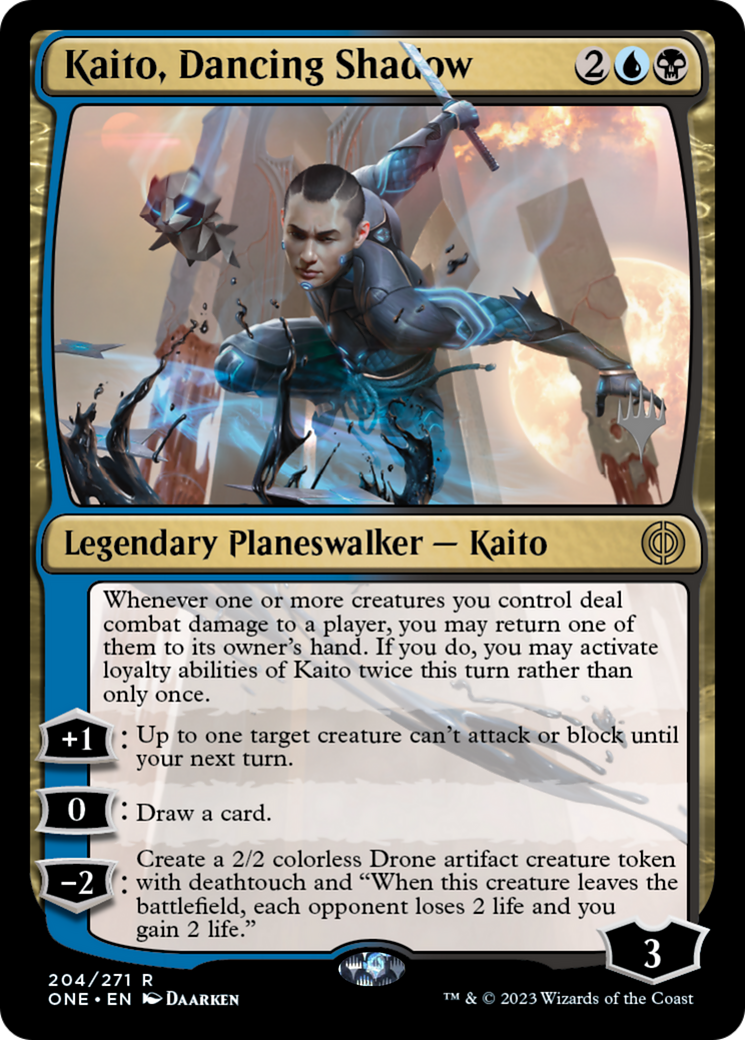 Kaito, Dancing Shadow (Promo Pack) [Phyrexia: All Will Be One Promos] | Mega City Incorporated