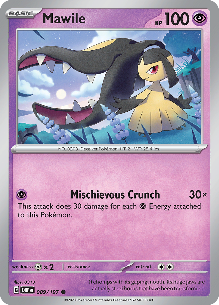 Mawile (089/197) [Scarlet & Violet: Obsidian Flames] | Mega City Incorporated