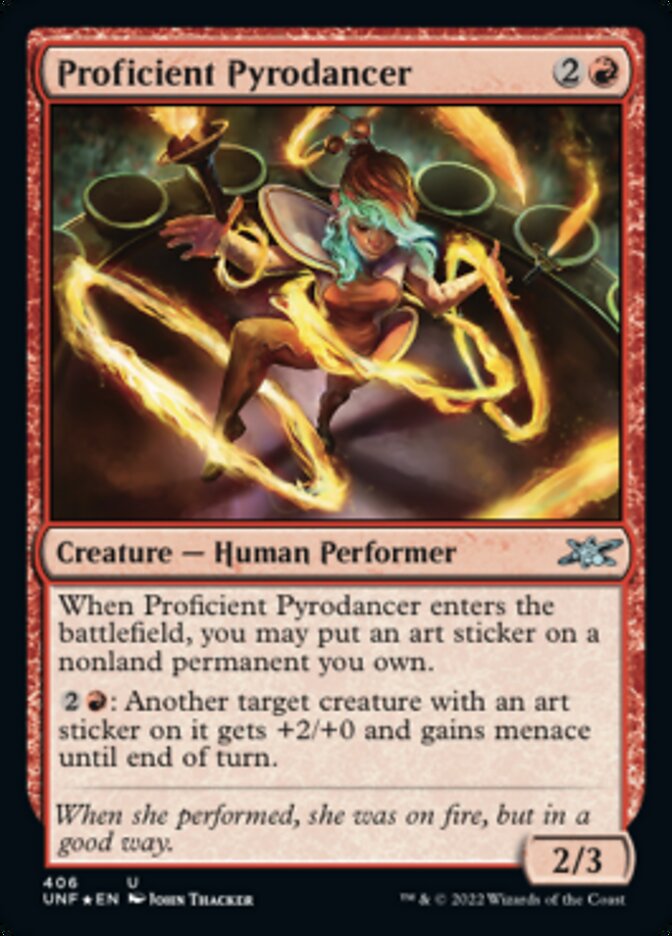 Proficient Pyrodancer (Galaxy Foil) [Unfinity] | Mega City Incorporated