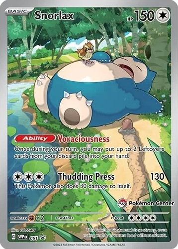 Snorlax (051) (Pokemon Center) [Scarlet & Violet: Black Star Promos] | Mega City Incorporated