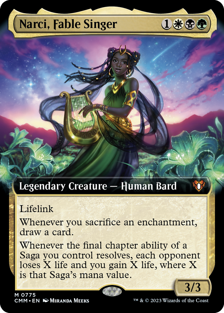 Narci, Fable Singer (Extended Art) [Commander Masters] | Mega City Incorporated