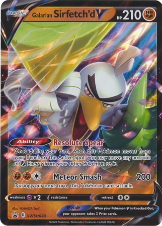 Galarian Sirfetch'd V (SWSH043) (Jumbo Card) [Sword & Shield: Black Star Promos] | Mega City Incorporated