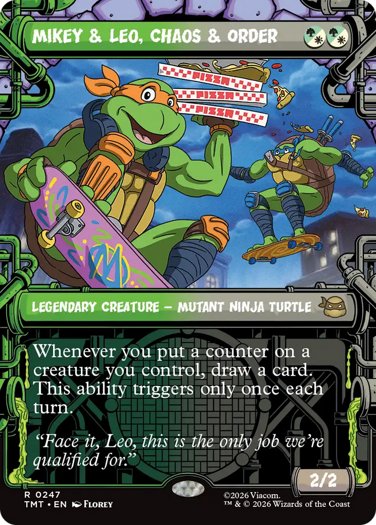 Mikey & Leo, Chaos & Order (Showcase) [Teenage Mutant Ninja Turtles] | Mega City Incorporated