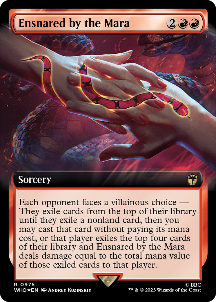 Ensnared by the Mara (Extended Art) (Surge Foil) [Doctor Who] | Mega City Incorporated