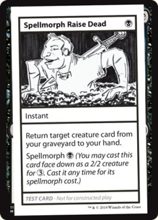 Spellmorph Raise Dead (2021 Edition) [Mystery Booster Playtest Cards] | Mega City Incorporated