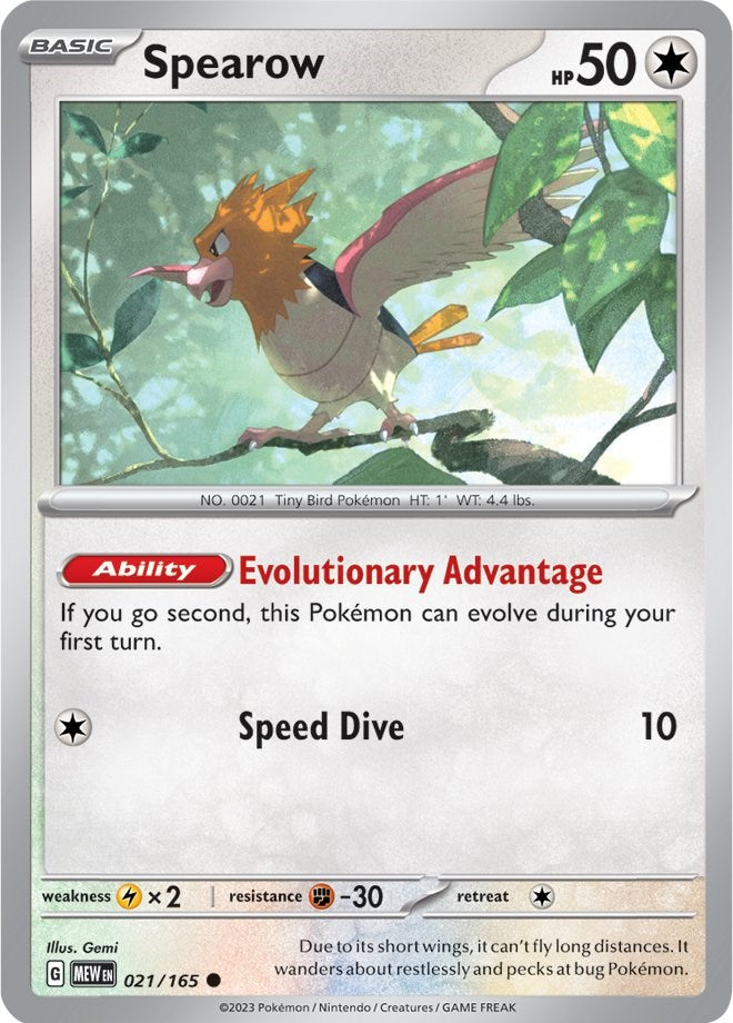 Spearow (021/165) [Scarlet & Violet 151] | Mega City Incorporated