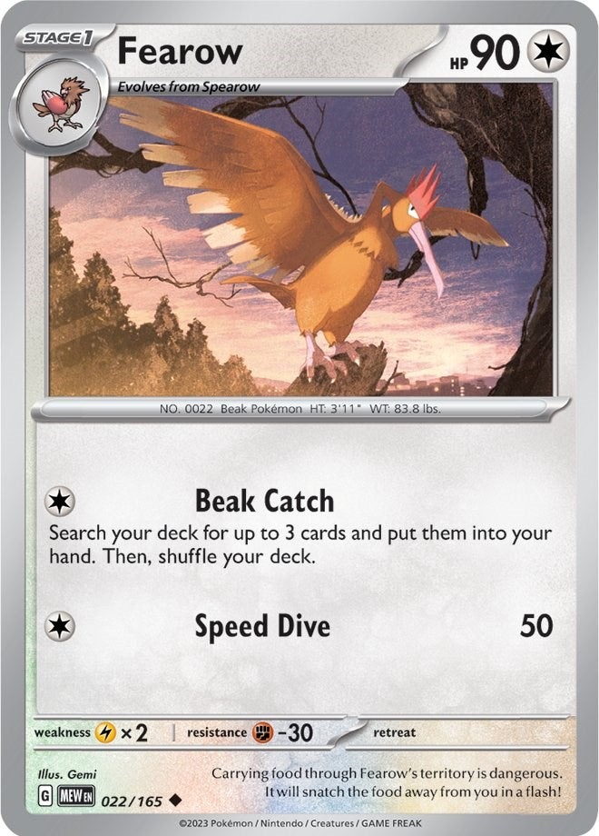 Fearow (022/165) [Scarlet & Violet 151] | Mega City Incorporated