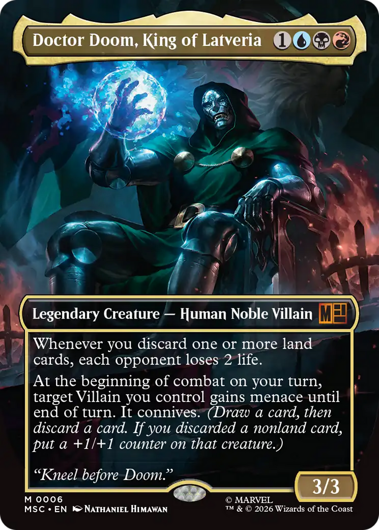 Doctor Doom, King of Latveria (Borderless) [Marvel Super Heroes Commander] | Mega City Incorporated