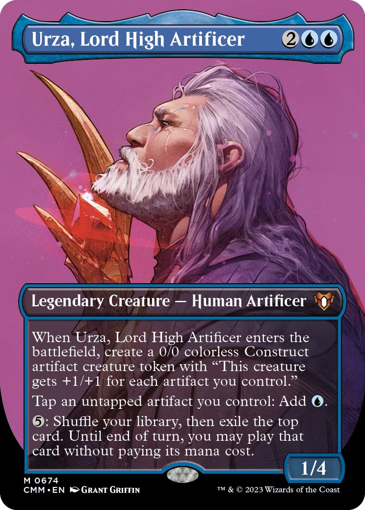 Urza, Lord High Artificer (Borderless Profile) [Commander Masters] | Mega City Incorporated