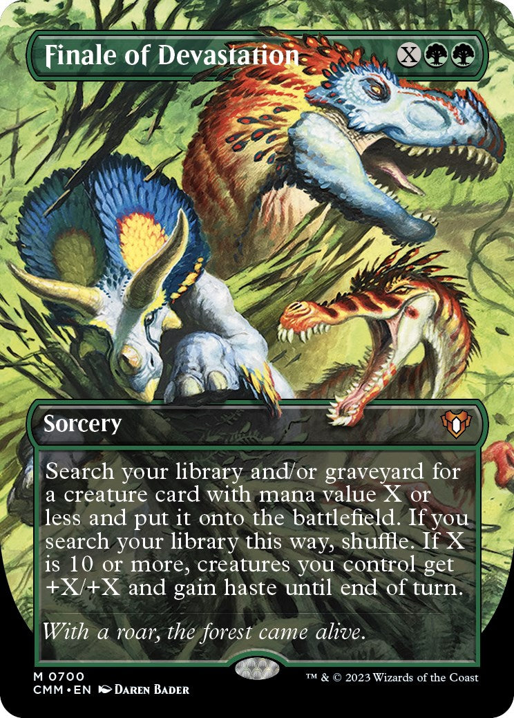 Finale of Devastation (Borderless Alternate Art) [Commander Masters] | Mega City Incorporated