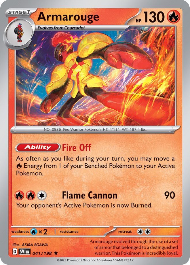 Armarouge (041/198) (Line Holo) [Scarlet & Violet: Base Set] | Mega City Incorporated