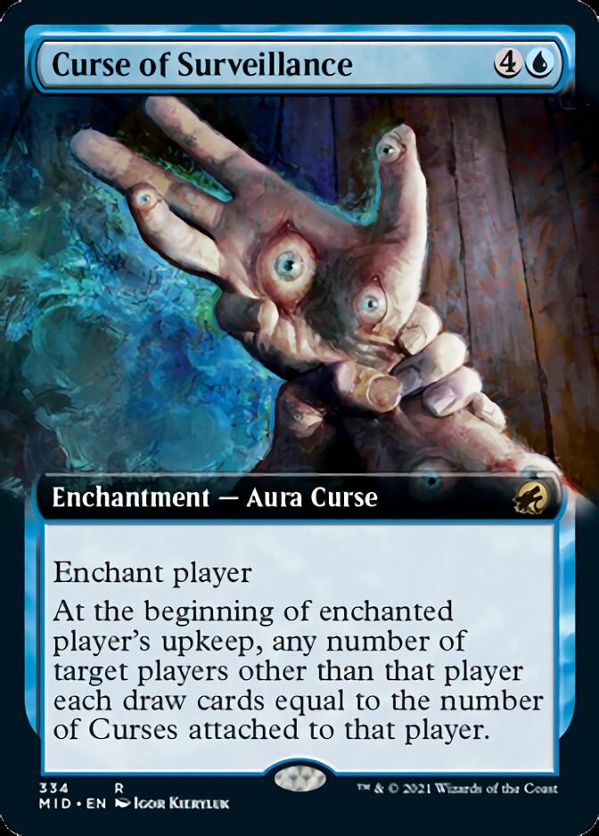 Curse of Surveillance (Extended Art) [Innistrad: Midnight Hunt] | Mega City Incorporated