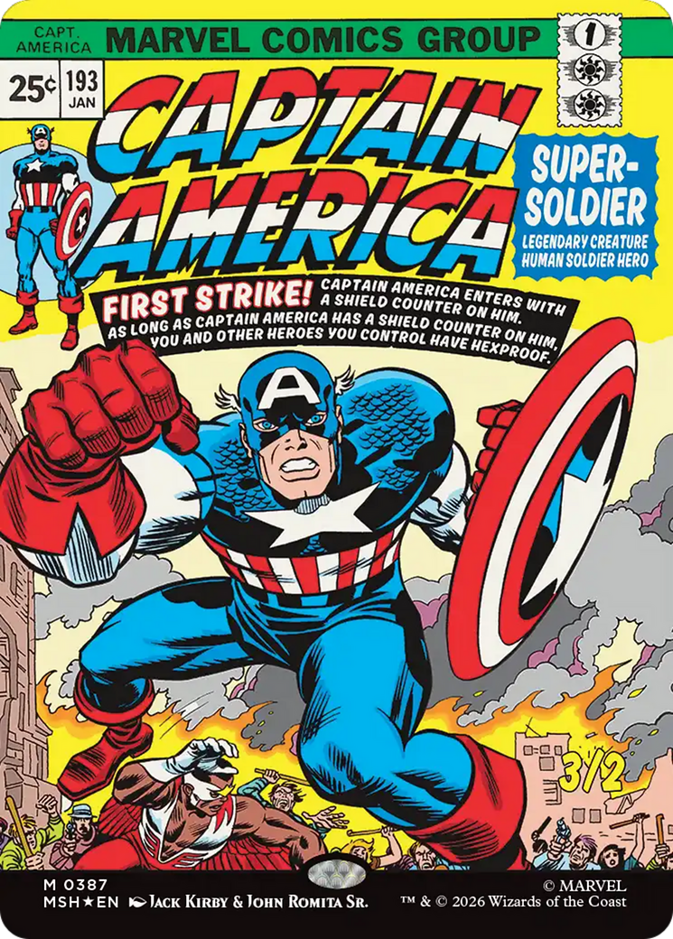 Captain America, Super-Soldier (Borderless) [Marvel Super Heroes] | Mega City Incorporated