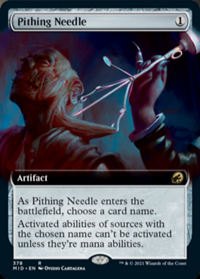 Pithing Needle (Extended Art) [Innistrad: Midnight Hunt] | Mega City Incorporated