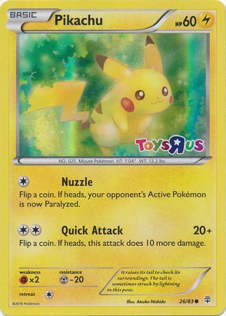 Pikachu (26/83) (Toys R Us Promo) [Miscellaneous Cards] | Mega City Incorporated