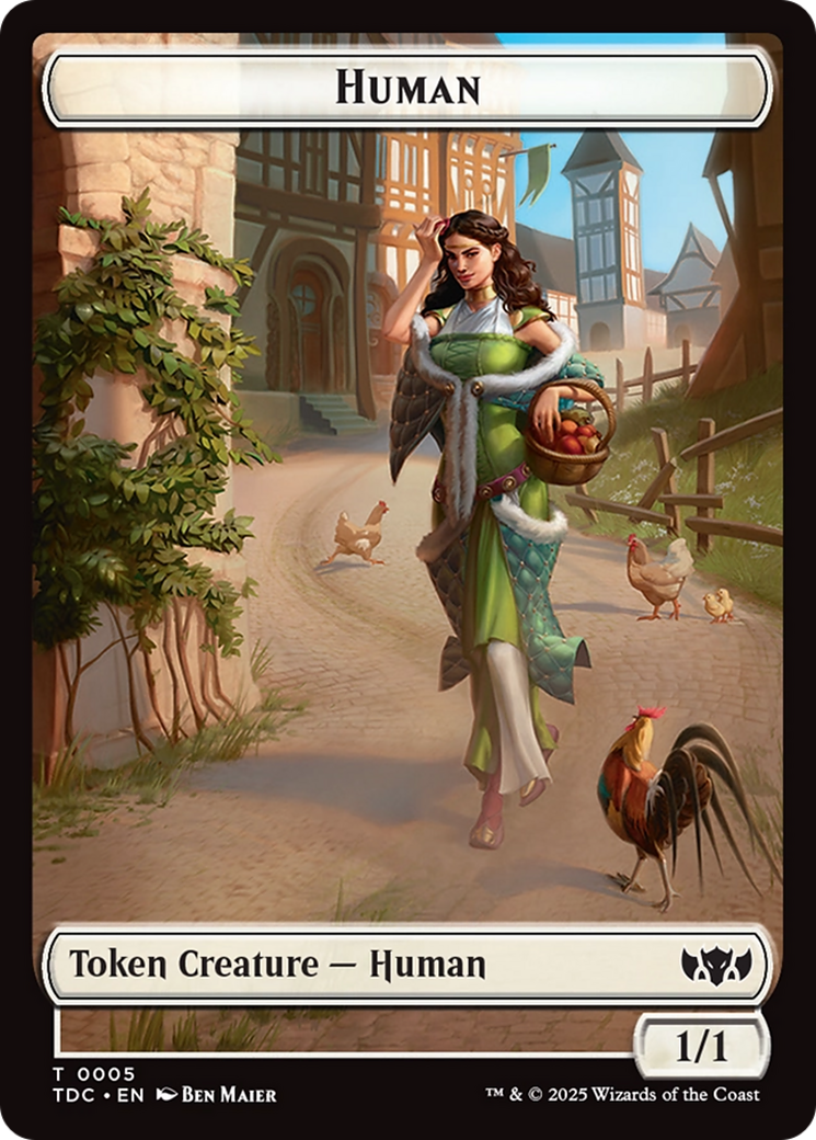 Human // Rat Double-Sided Token [Tarkir: Dragonstorm Commander Tokens] | Mega City Incorporated