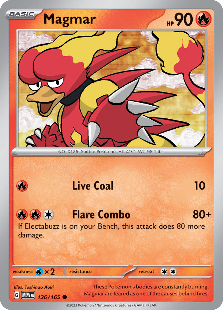 Magmar (126/165) [Scarlet & Violet 151] | Mega City Incorporated