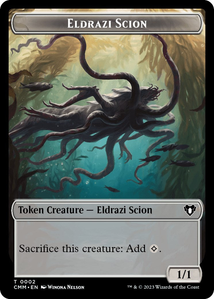 Eldrazi Scion // Phyrexian Beast Double-Sided Token [Commander Masters Tokens] | Mega City Incorporated