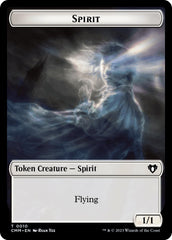 Spirit (0010) // Cat (0005) Double-Sided Token [Commander Masters Tokens] | Mega City Incorporated