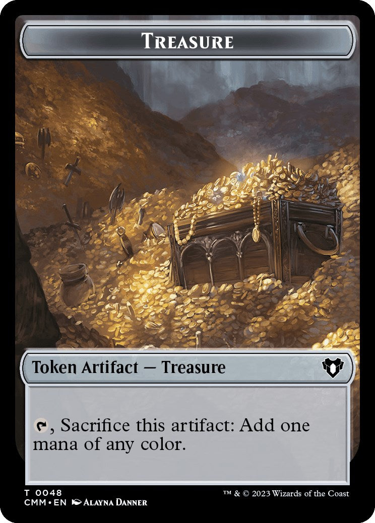 Treasure // Construct (0042) Double-Sided Token [Commander Masters Tokens] | Mega City Incorporated