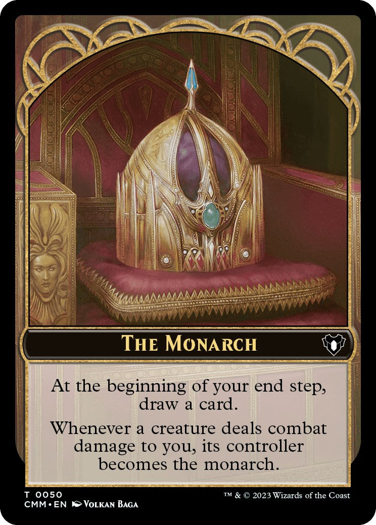 The Monarch // Elf Druid Double-Sided Token [Commander Masters Tokens] | Mega City Incorporated