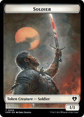 Soldier // Dragon (0020) Double-Sided Token [Commander Masters Tokens] | Mega City Incorporated