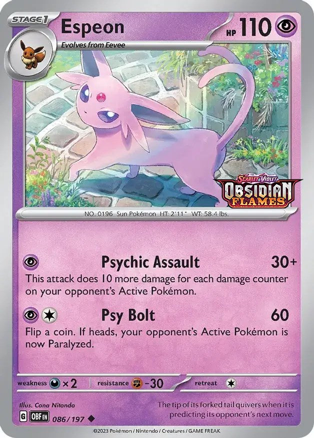 Espeon (086/197) (Best Buy Exclusive) [Scarlet & Violet: Black Star Promos] | Mega City Incorporated