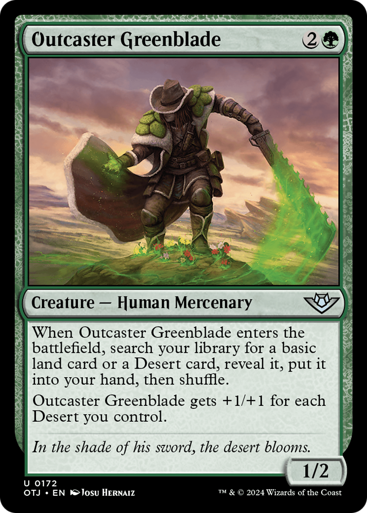 Outcaster Greenblade [Outlaws of Thunder Junction] | Mega City Incorporated