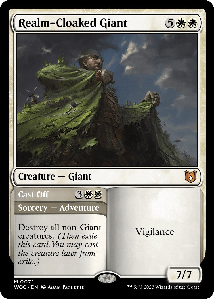 Realm-Cloaked Giant // Cast Off [Wilds of Eldraine Commander] | Mega City Incorporated