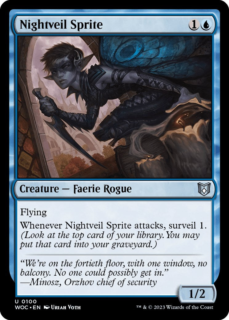 Nightveil Sprite [Wilds of Eldraine Commander] | Mega City Incorporated