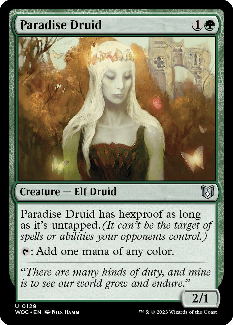 Paradise Druid [Wilds of Eldraine Commander] | Mega City Incorporated