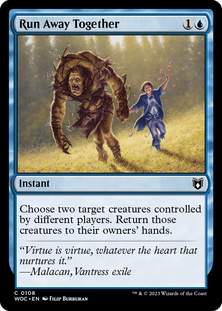 Run Away Together [Wilds of Eldraine Commander] | Mega City Incorporated