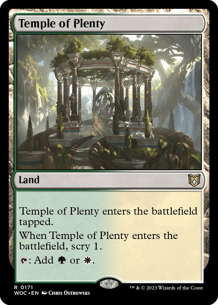 Temple of Plenty [Wilds of Eldraine Commander] | Mega City Incorporated