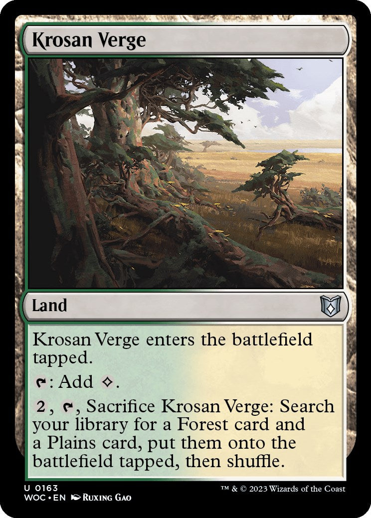 Krosan Verge [Wilds of Eldraine Commander] | Mega City Incorporated