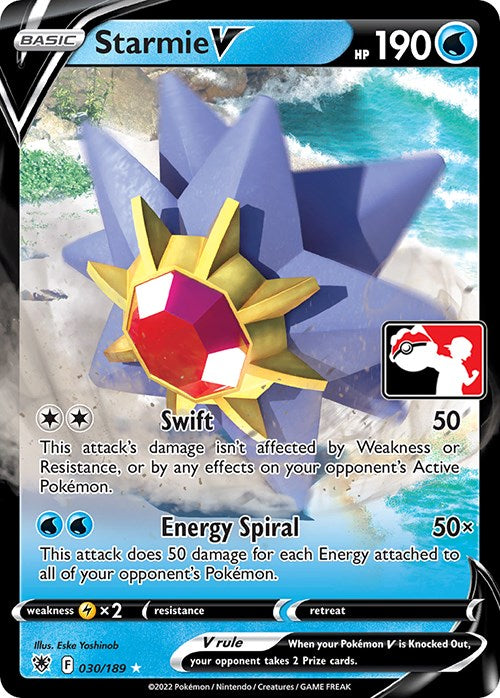 Starmie V (030/189) [Prize Pack Series Three] | Mega City Incorporated