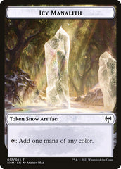 Dwarf Berserker // Icy Manalith Double-Sided Token [Kaldheim Tokens] | Mega City Incorporated