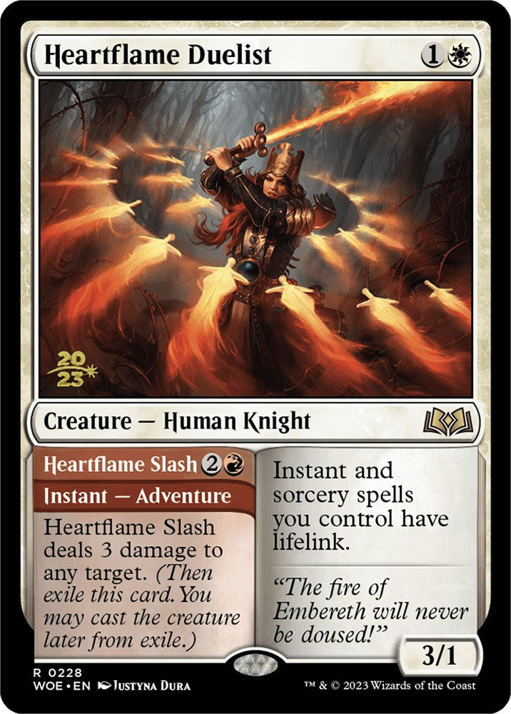 Heartflame Duelist // Heartflame Slash (Promo Pack) [Wilds of Eldraine Promos] | Mega City Incorporated