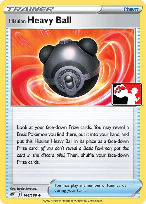 Hisuian Heavy Ball (146/189) [Prize Pack Series Three] | Mega City Incorporated