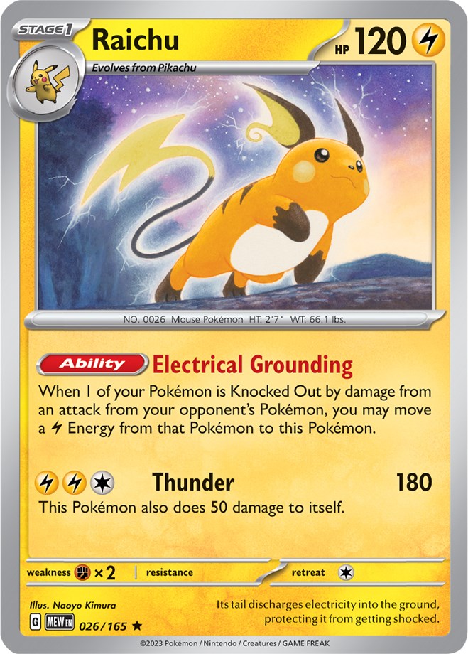 Raichu (026/165) [Scarlet & Violet 151] | Mega City Incorporated